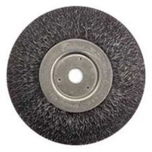 WIRE WHEEL, CRIMPED POLYFLEX ENCAPSULATED 8, .014 STEEL FILL, 5/8 ARBOR HOLE, 35135