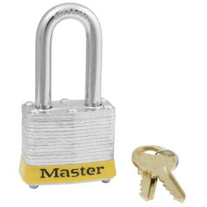 MAS-3LFYLW PADLOCK 1-9/16 SFTY YEL STEEL